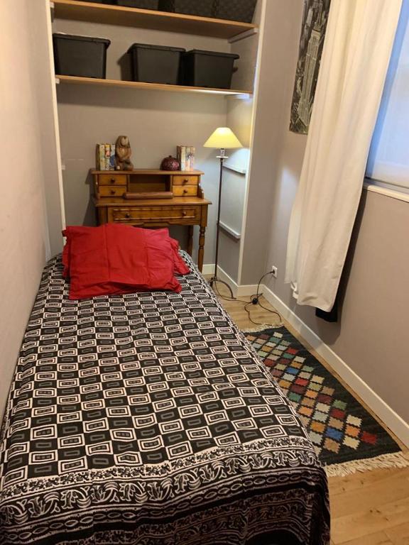 Tempat tidur dalam kamar di Appartement Rennel