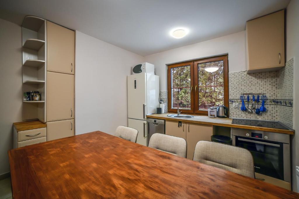 Kuchyň nebo kuchyňský kout v ubytování Apartamenty Dom Niezwykly