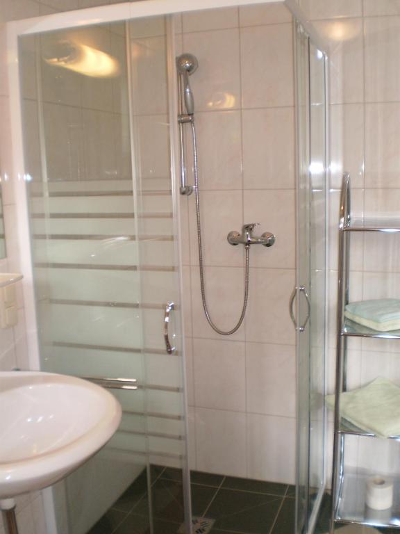 Koupelna v ubytování Gasthof-Pension Strassreith