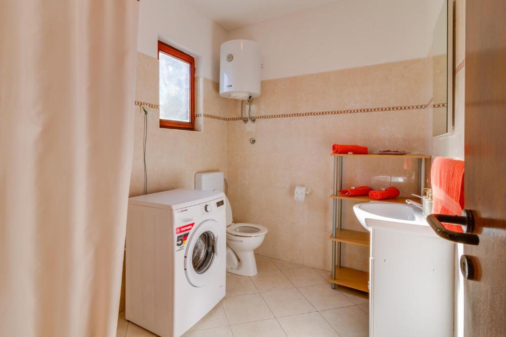 Koupelna v ubytování Guesthouse Katica