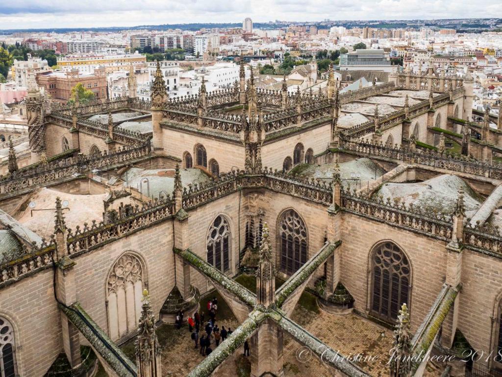 Nespecifikovaný výhled na destinaci Sevilla nebo výhled na město při pohledu z apartmánu