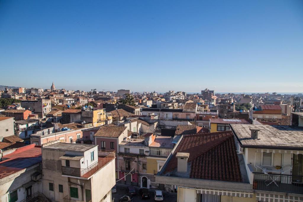 Výhľad na mesto Catania alebo výhľad na mesto priamo z apartmánu