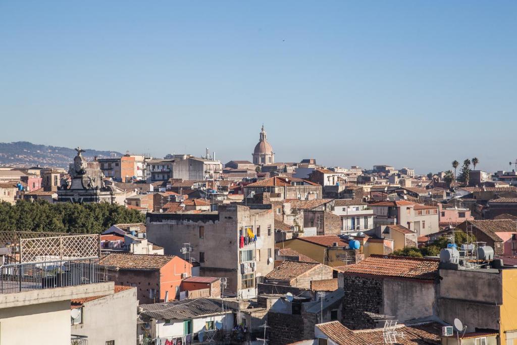 Výhľad na mesto Catania alebo výhľad na mesto priamo z apartmánu