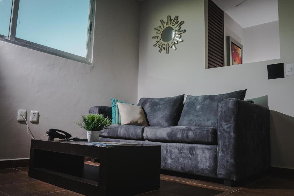 Posezení v ubytování HOTEL CAREYES