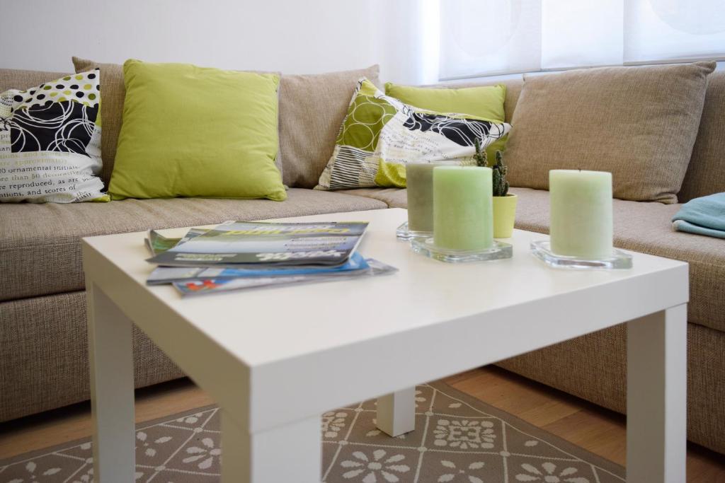Posezení v ubytování 3 Zimmer Zentrum , kontaktloser Check in