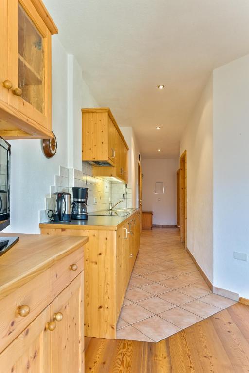 Kuchyň nebo kuchyňský kout v ubytování Gasserhof