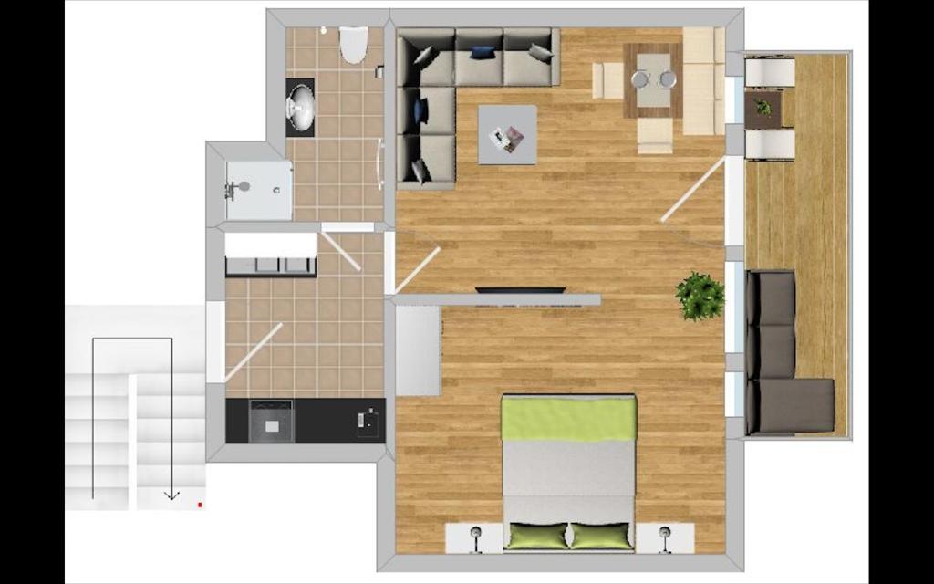 Bergelemente - Apartment With Balcony