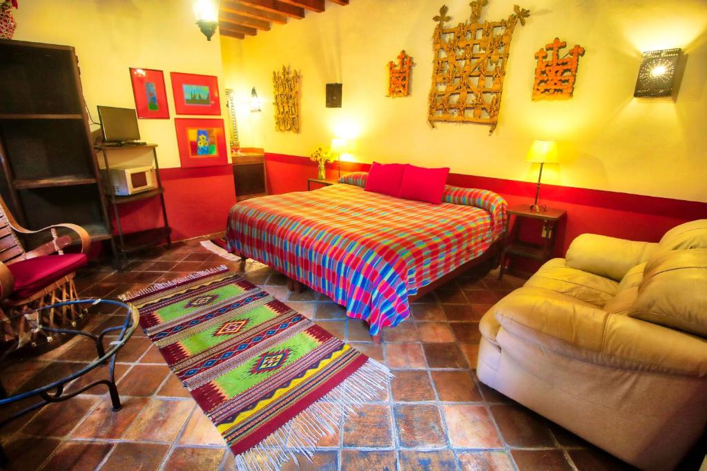 Posezení v ubytování Hotel Casa Encantada