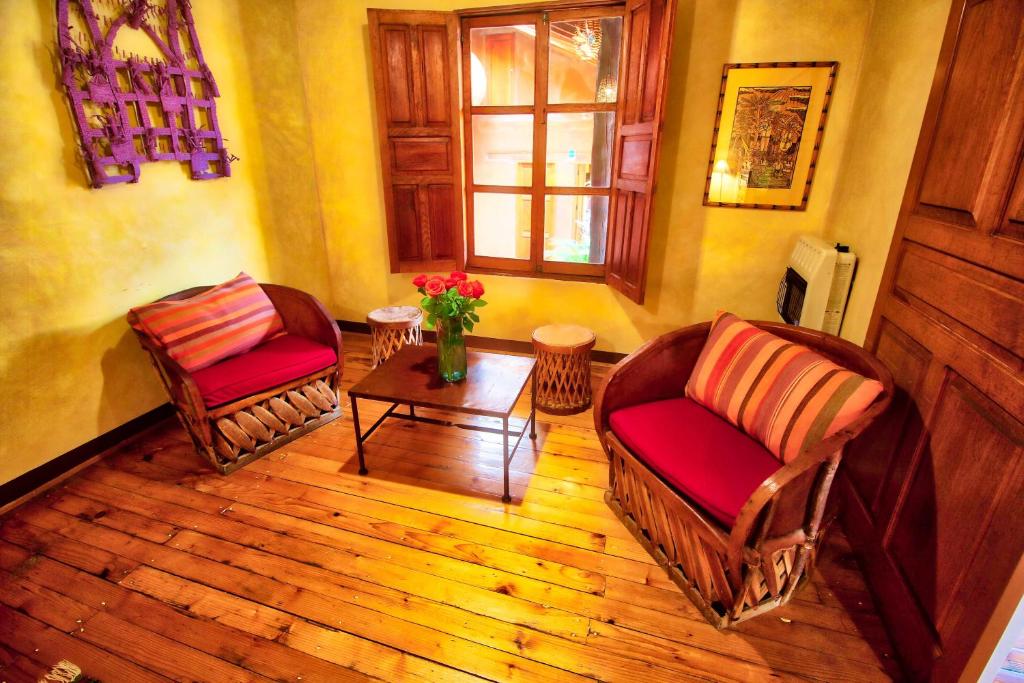 Posezení v ubytování Hotel Casa Encantada