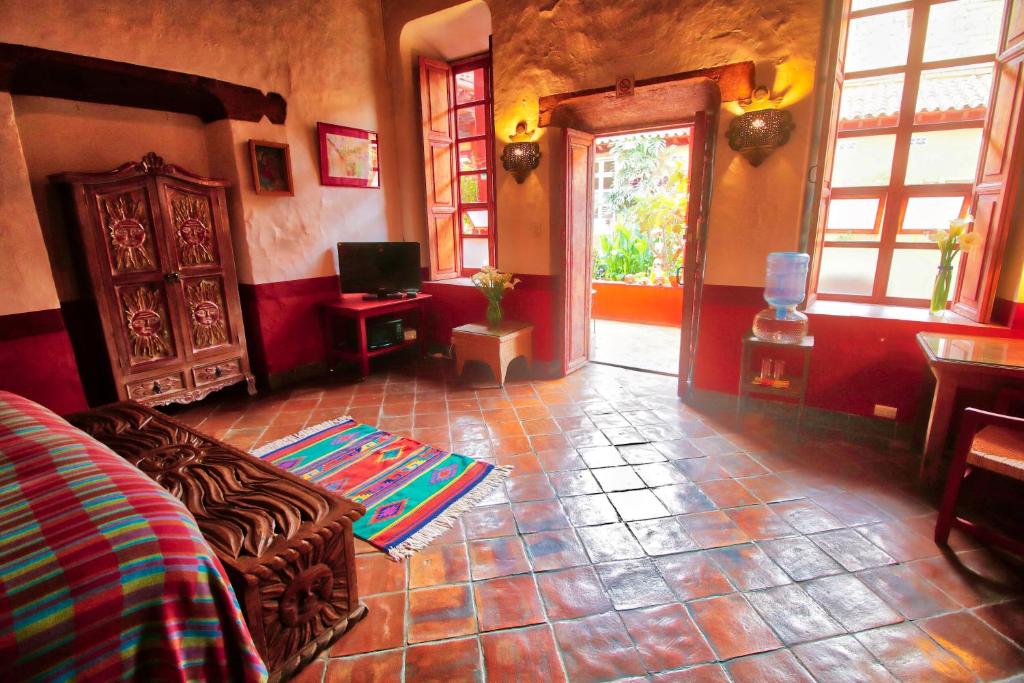Posezení v ubytování Hotel Casa Encantada