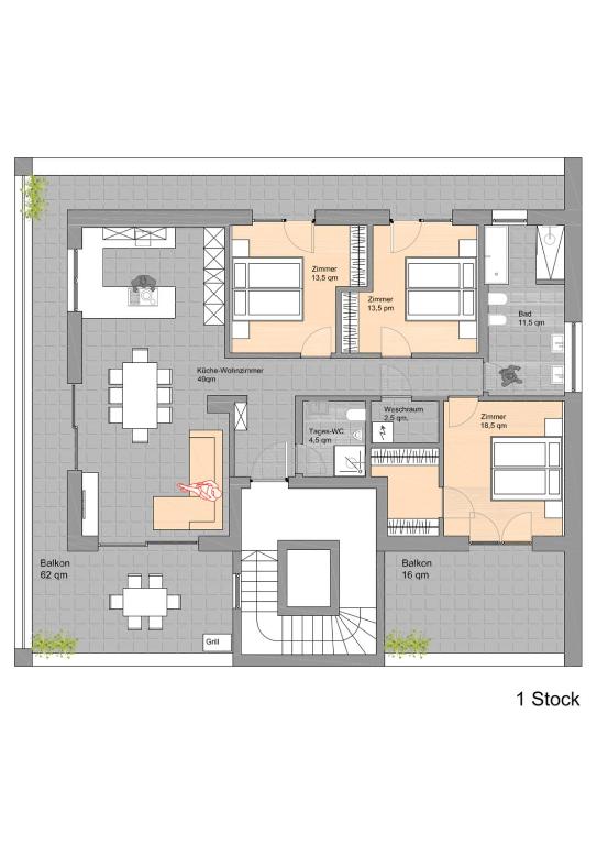 Family Apartment Julia - 三居室公寓