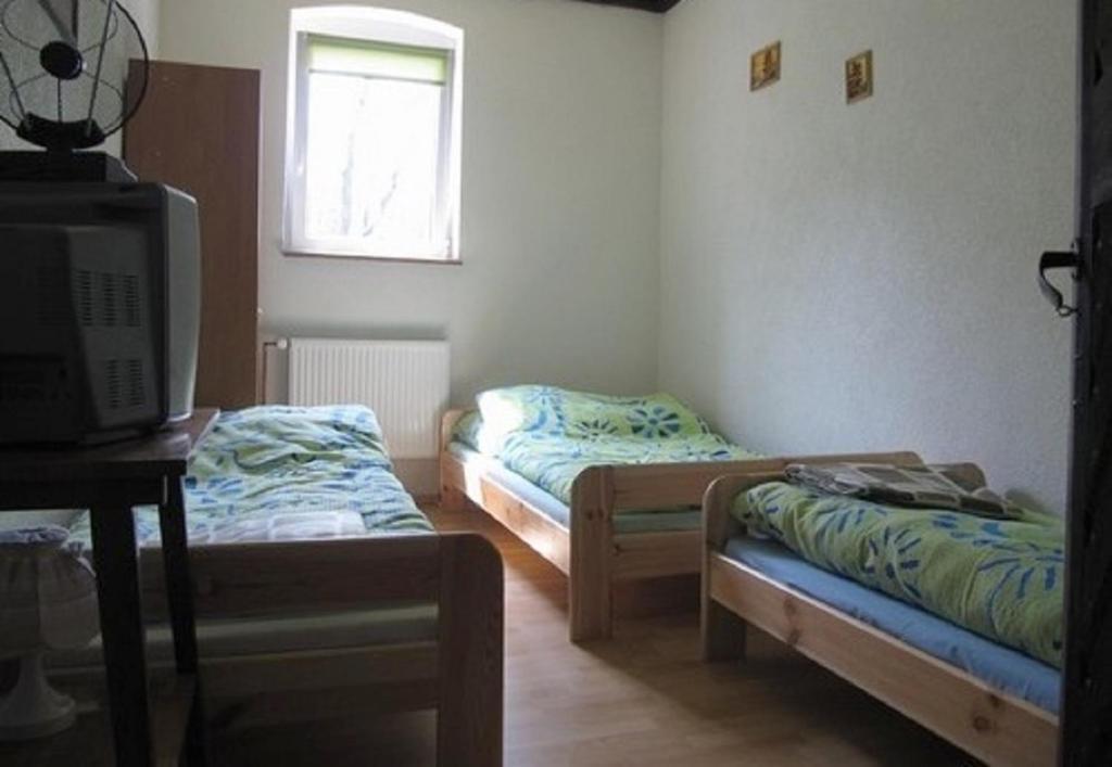 Agroturystyka Leśna Chata - Chambre Double Avec Salle De Bains Commune