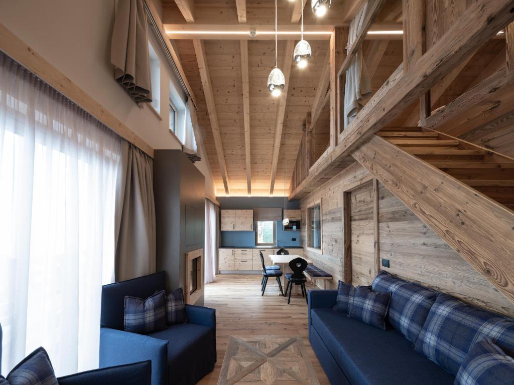 Posezení v ubytování Rifugio Graziani Hütte