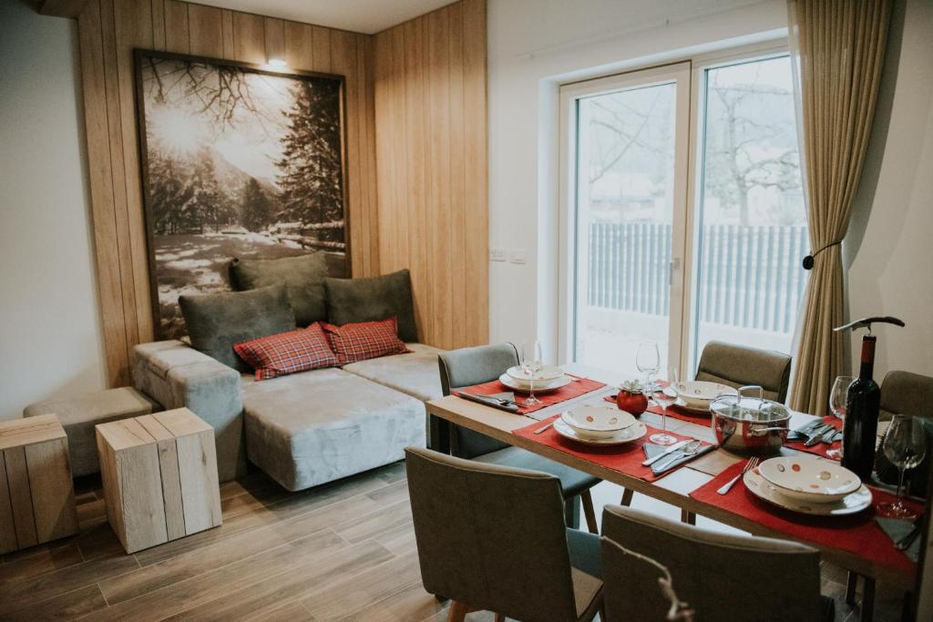 Posezení v ubytování Vila Mojca Apartments Jasna & Jelka