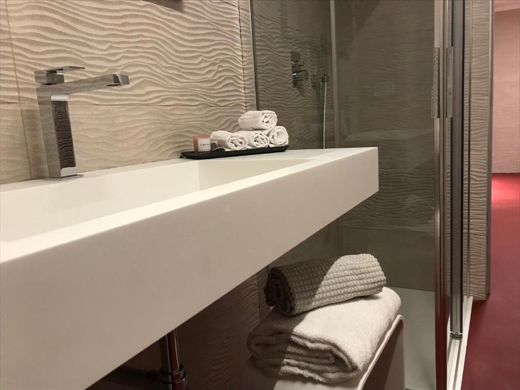Koupelna v ubytování Hotel and Wellness Patriarca