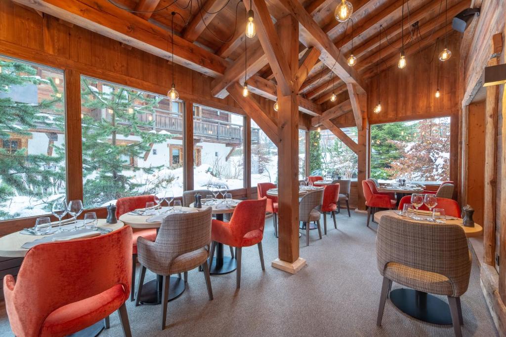 Posezení v ubytování Les Loges Blanches Megève