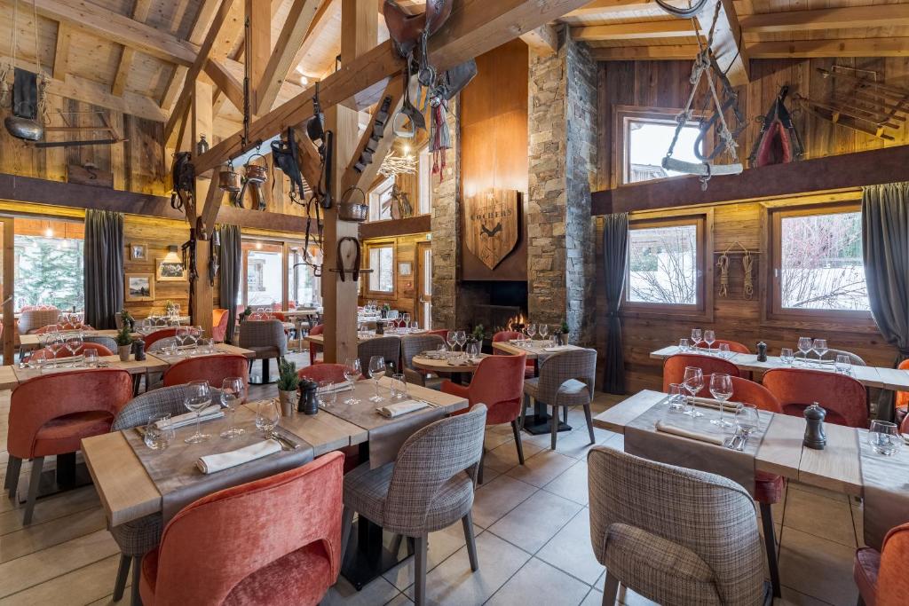 Restaurace v ubytování Les Loges Blanches Megève