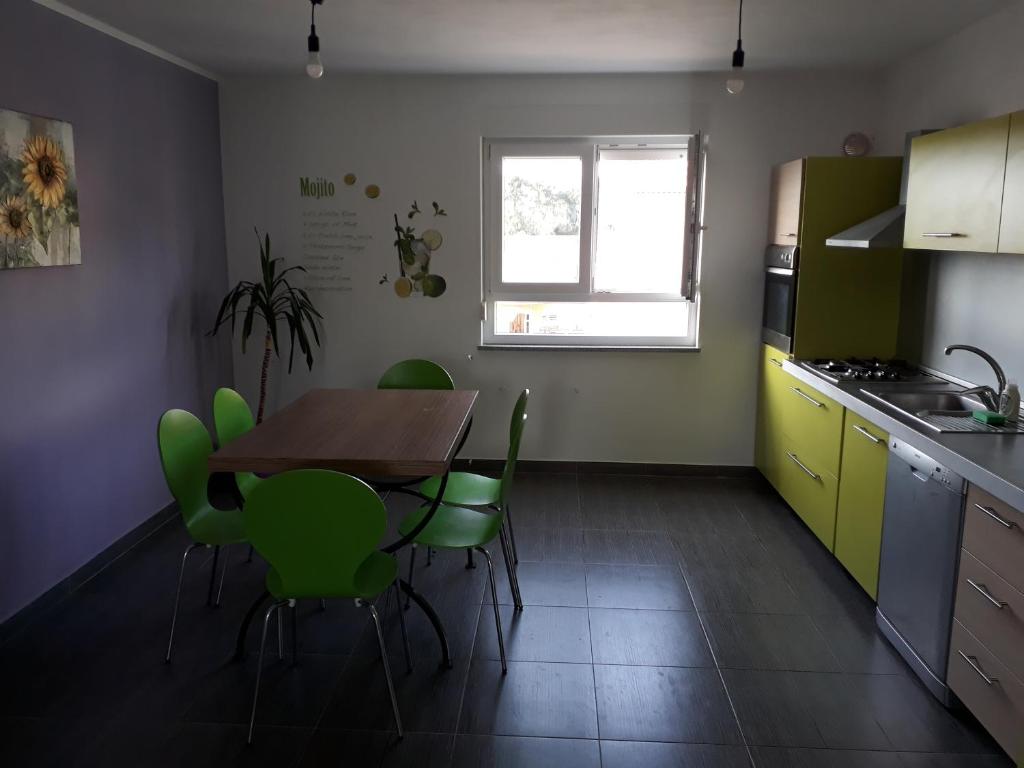 Kuchyň nebo kuchyňský kout v ubytování Relax