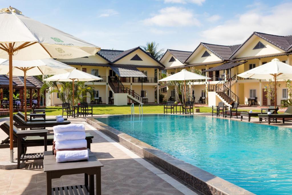 Bazén v ubytovaní Sansan Resort alebo v jeho blízkosti