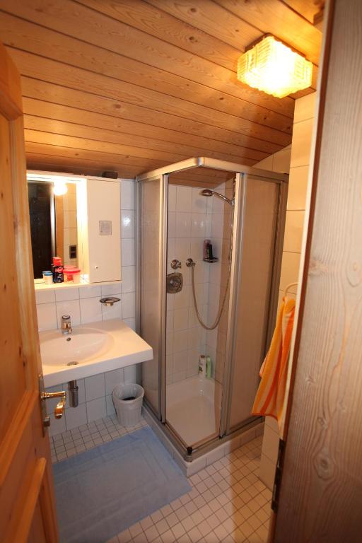 Koupelna v ubytování Landhaus Erlzette