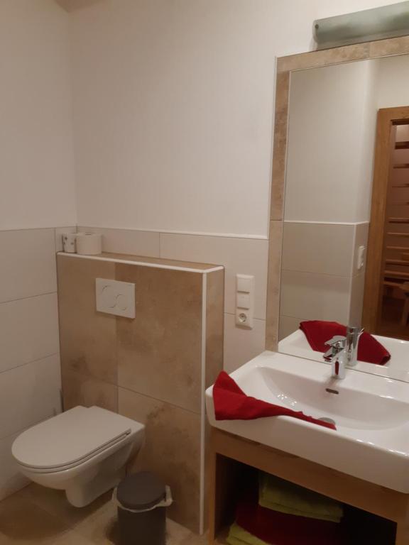 Kúpeľňa v ubytovaní Seyerlehnerhof