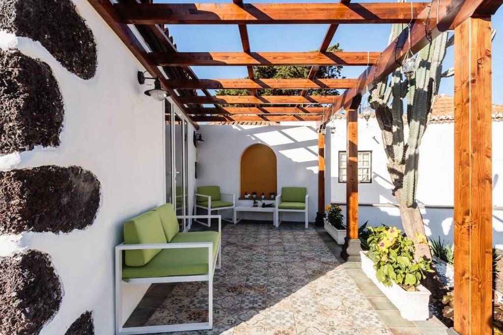 Αίθριο ή υπαίθριος χώρος στο Bungalow Los Laureles