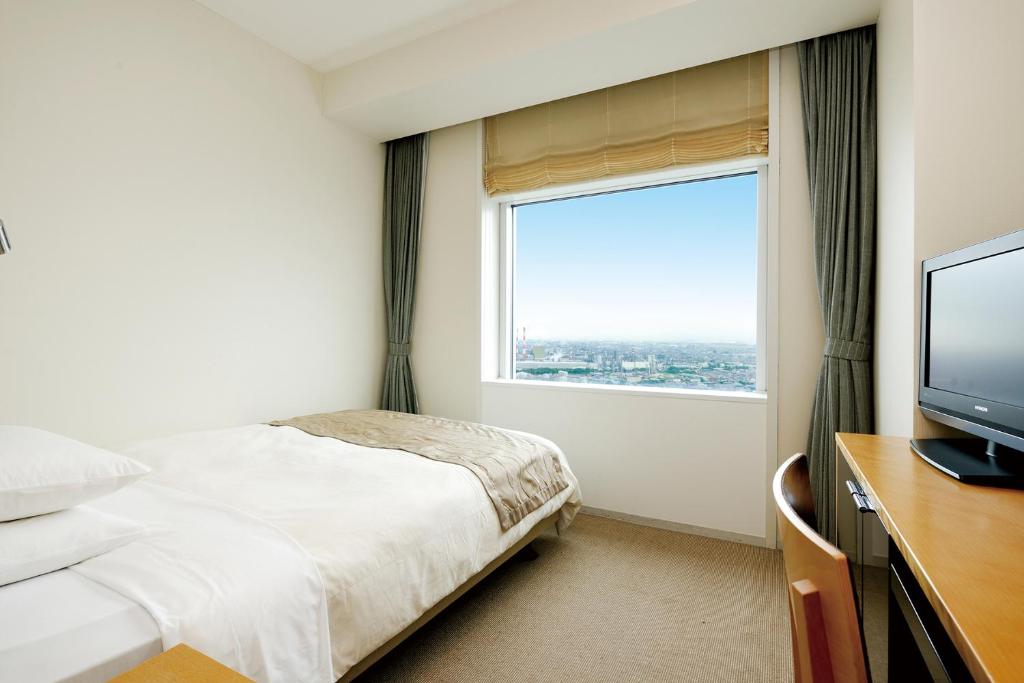 TV a/nebo společenská místnost v ubytování Hotel Nikko Niigata