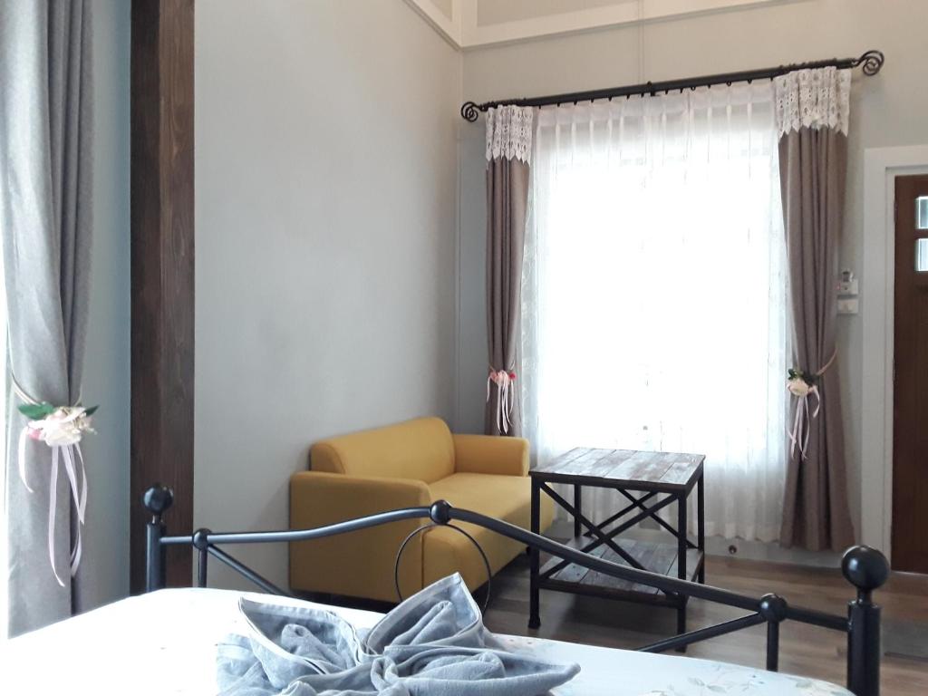 Postel nebo postele na pokoji v ubytování Sky cottage