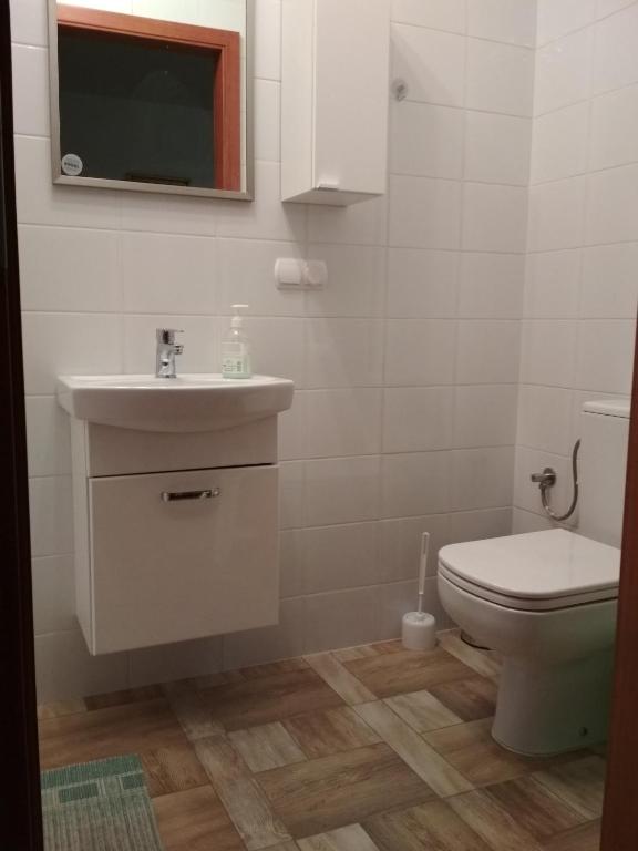 Kúpeľňa v ubytovaní Koci Grzbiet Agroturystyka
