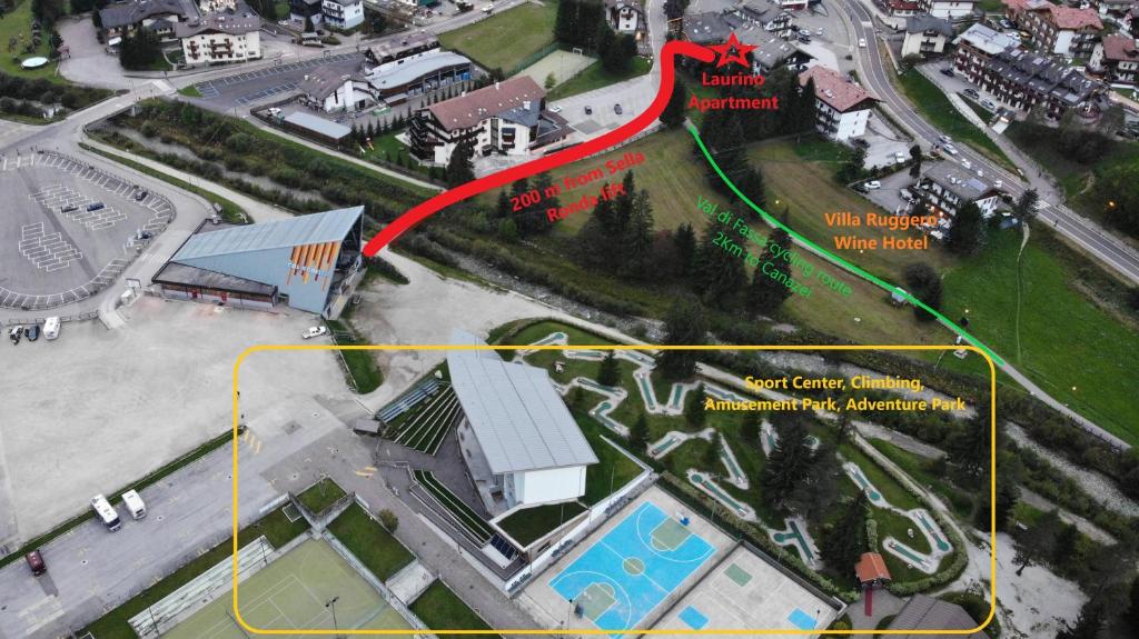 Widok z lotu ptaka na obiekt Laurino Apartment