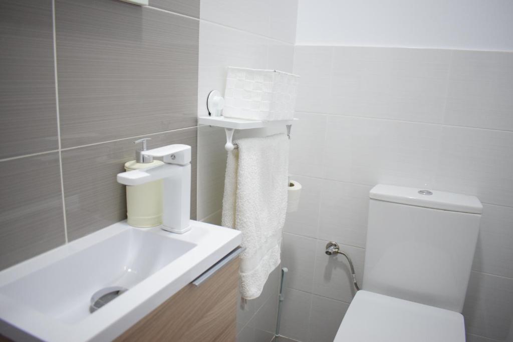 Koupelna v ubytování Wallada Damasco