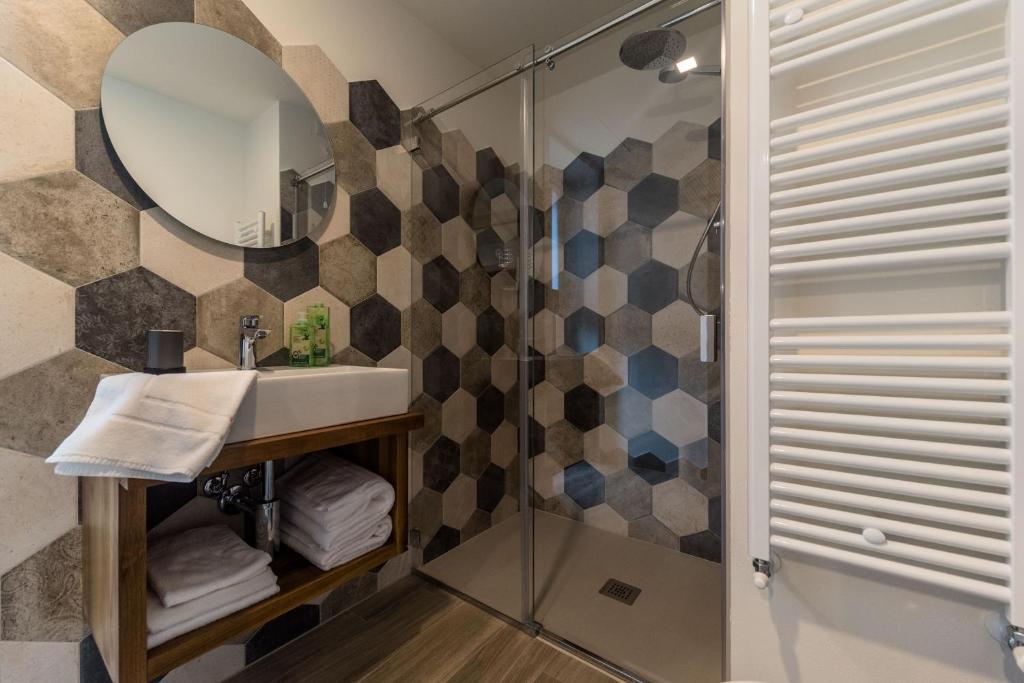 Koupelna v ubytování parina Inn – Locanda