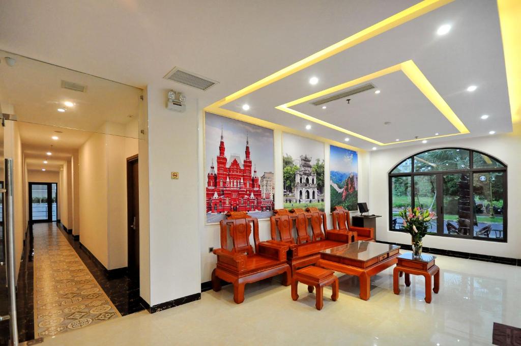 Posezení v ubytování Crown Nguyen Hoang Hotel