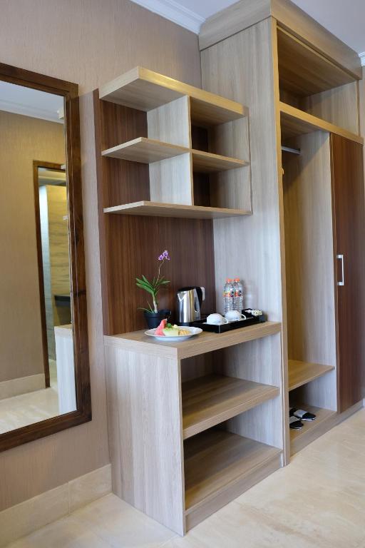 Kuchyň nebo kuchyňský kout v ubytování Mexolie Hotel