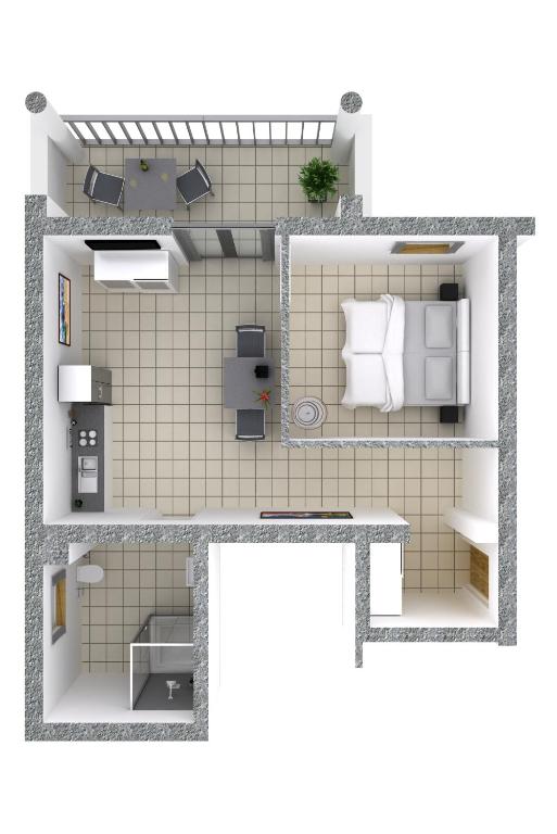 mk | Apartments Nin - 公寓国王与花园景观