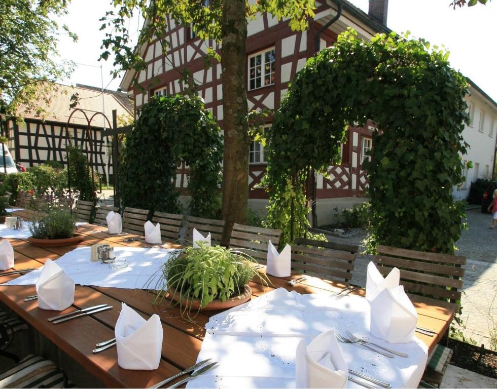 Zahrada ubytování Historisches Gasthaus Hotel Hirschen Horn