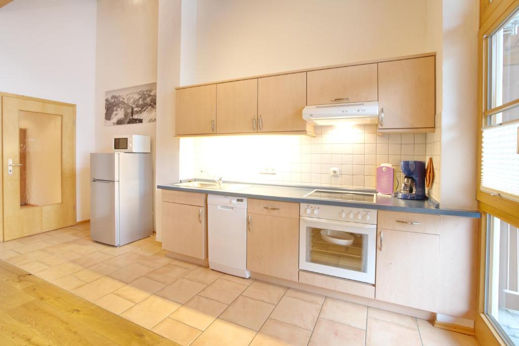 Kuchyň nebo kuchyňský kout v ubytování Haus Göhl