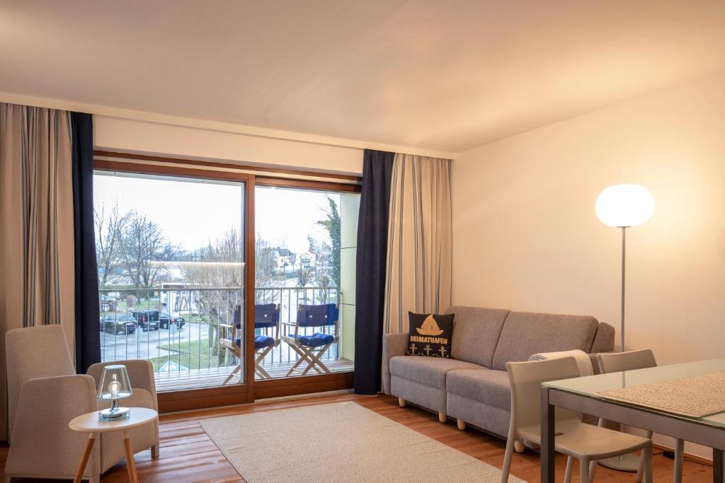 Posezení v ubytování Frauscher Hafen-Apartments