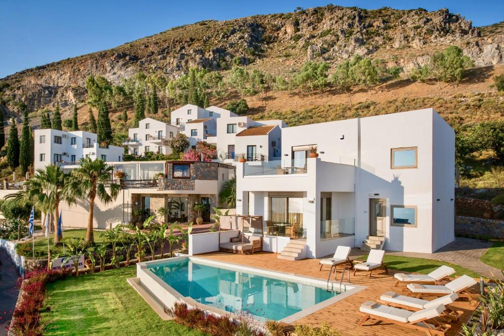 an image of a villa with a swimming pool at Creta Blue Boutique Hotel in Hersonissos