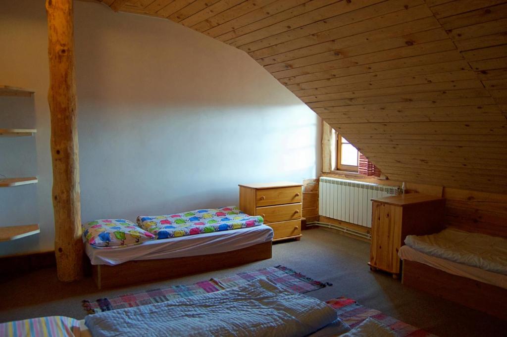 Postel nebo postele na pokoji v ubytování Chata Koliba
