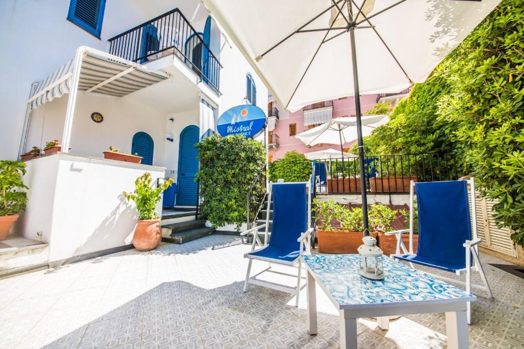 Balkón nebo terasa v ubytování Mistral Residence