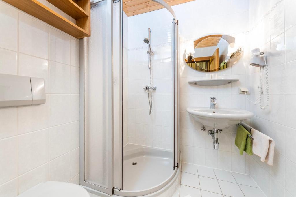 Koupelna v ubytování Frühstückspension-Appartementhaus Wasserer