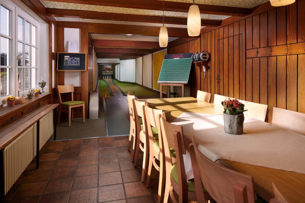 Restaurace v ubytování Gasthof Zum Hobel
