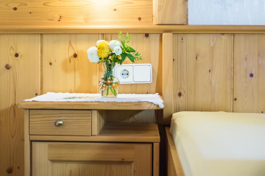 Postel nebo postele na pokoji v ubytování Stabentheiner-Hof
