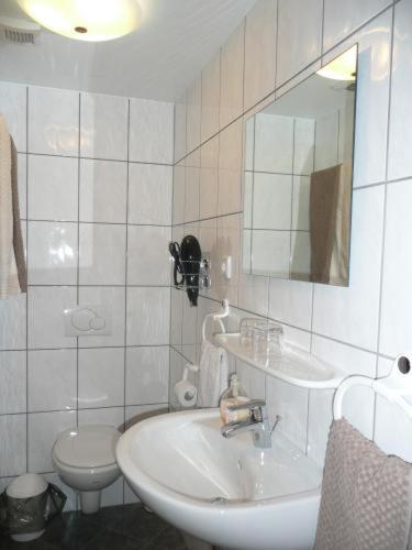 Koupelna v ubytování Gelber Löwe B&B Nichtraucherhotel