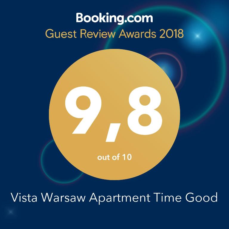 Certifikát, hodnocení, plakát nebo jiný dokument vystavený v ubytování Good Time Apartment Warsaw Vista