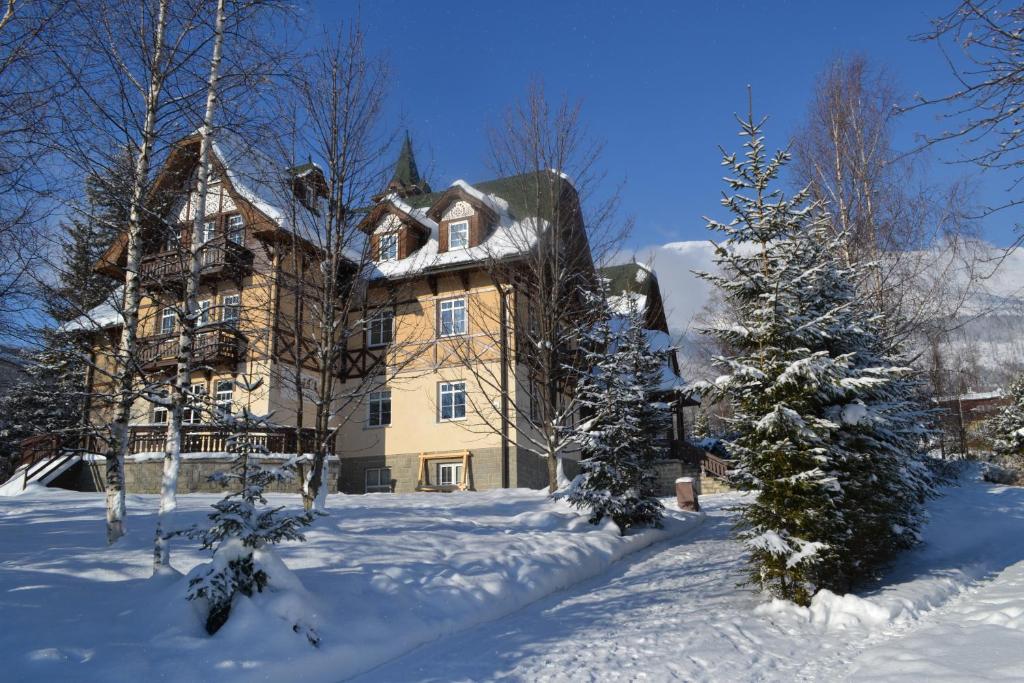 Greenwood hotel v zimě
