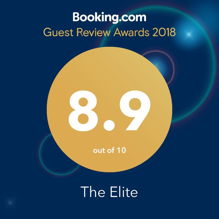 Certifikát, hodnocení, plakát nebo jiný dokument vystavený v ubytování The Elite Apartment Hotel
