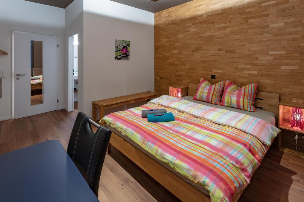 Postel nebo postele na pokoji v ubytování Andi's BnB