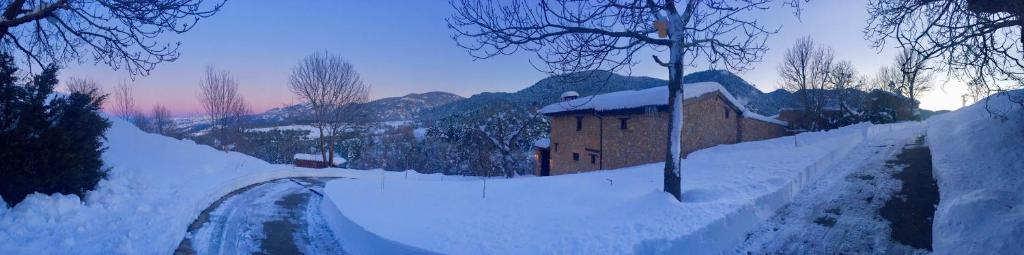 Cal Pesolet Eco Turisme Rural v zime